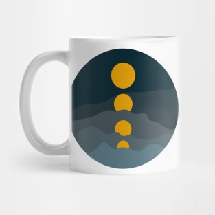 Moon Landscape Minimalist Mug